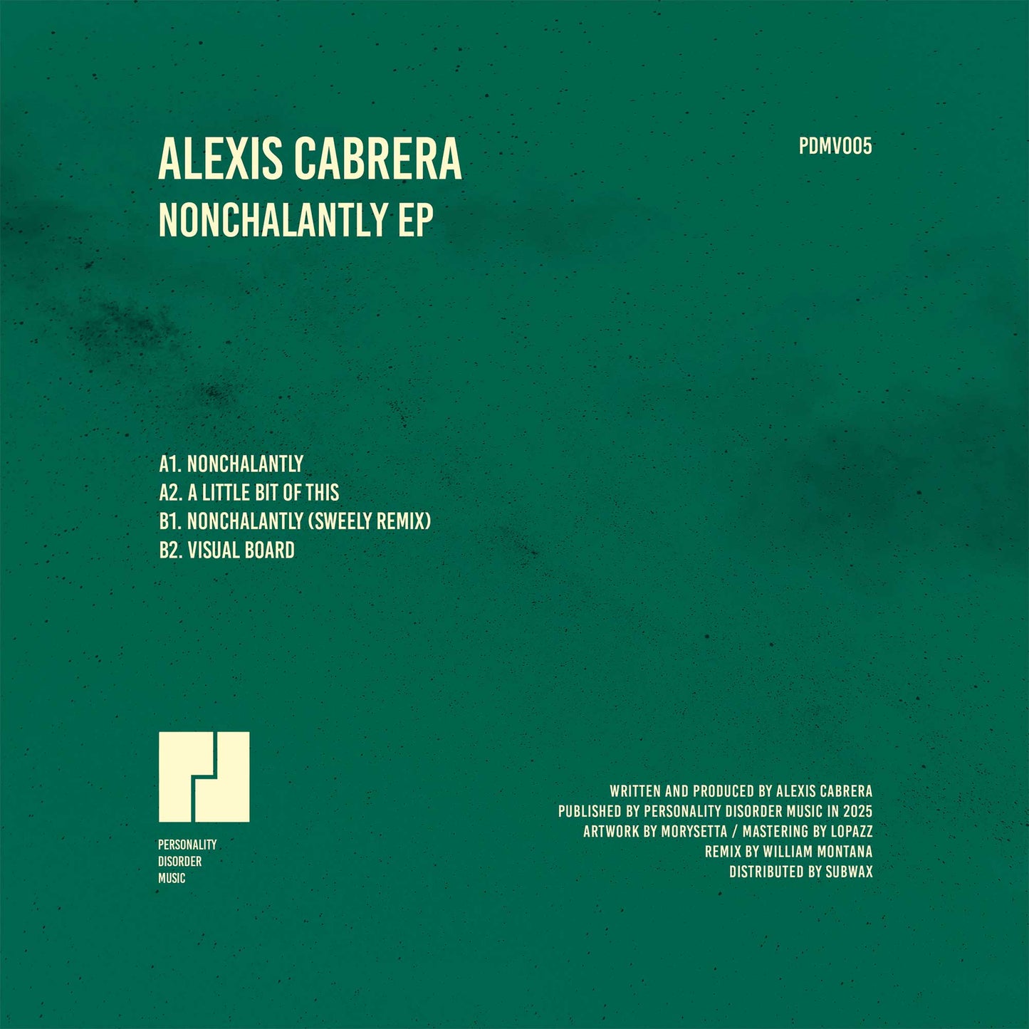 ALEXIS CABRERA – NONCHALANTLY EP