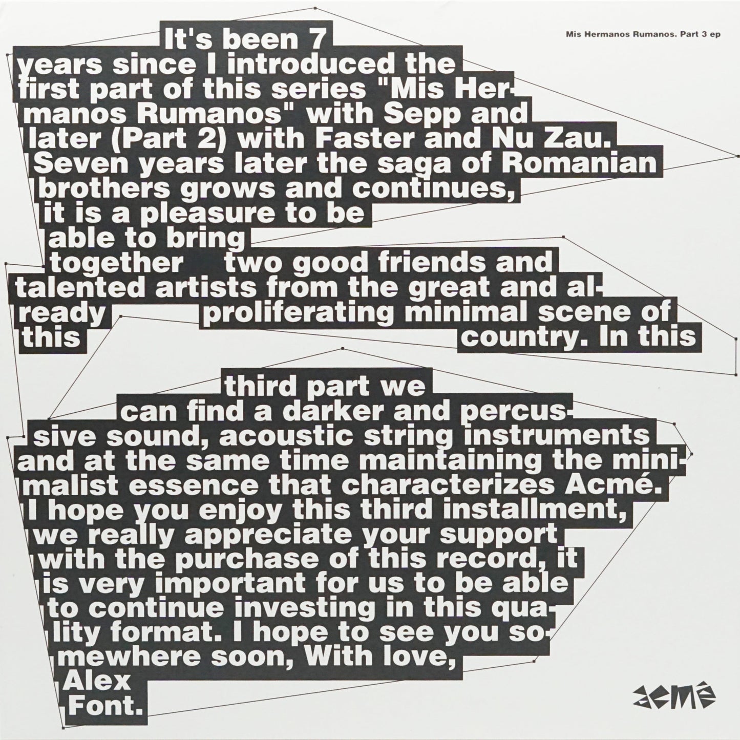 ALEX FONT, CRIHAN, PAUL K – MIS HERMANOS RUMANOS PART 3