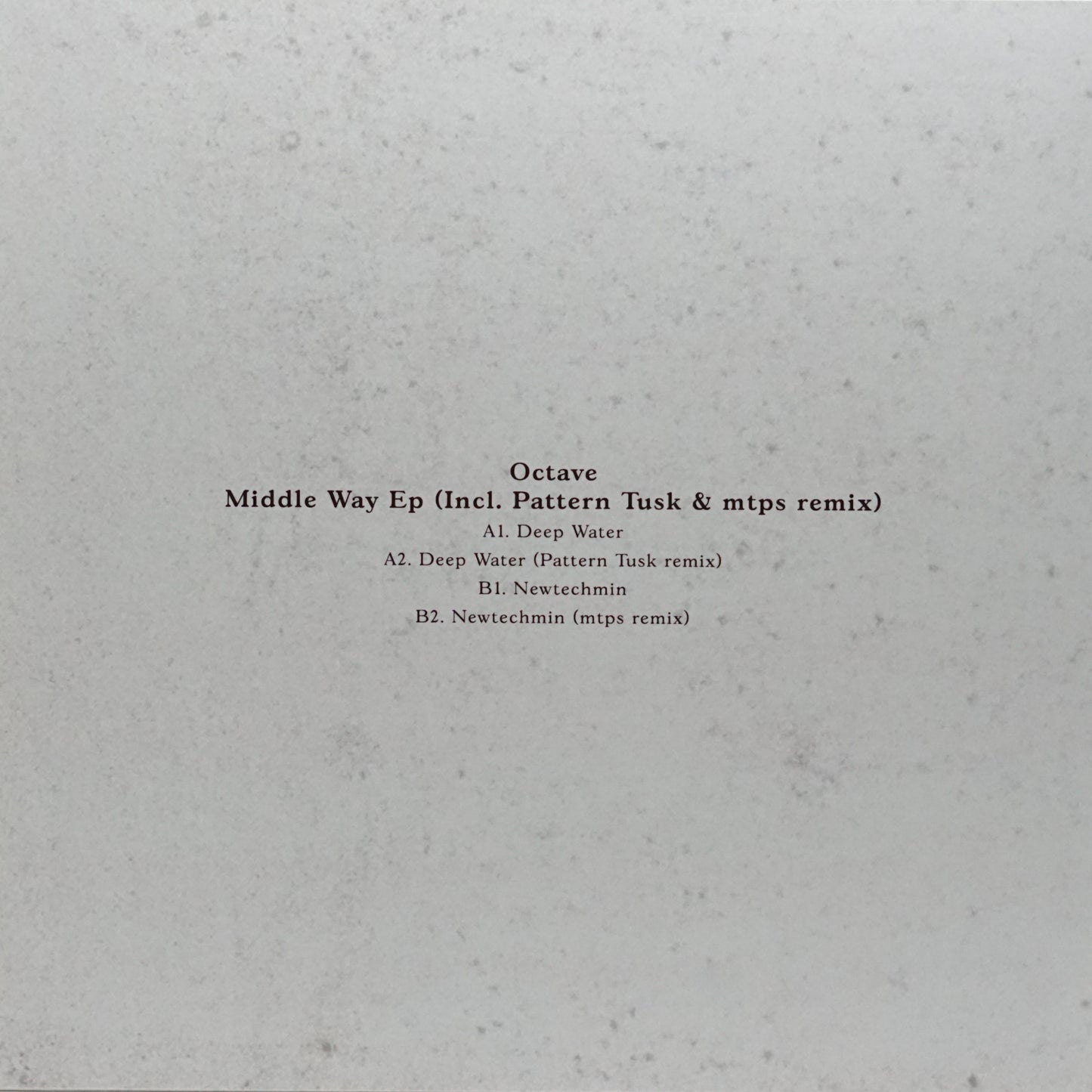 OCTAVE – MIDDLE WAY EP