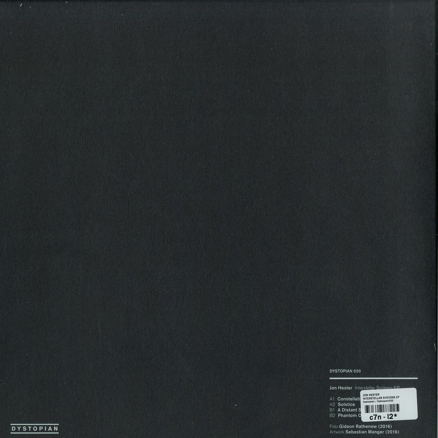 JON HESTER – INTERSTELLAR SYSTEMS EP