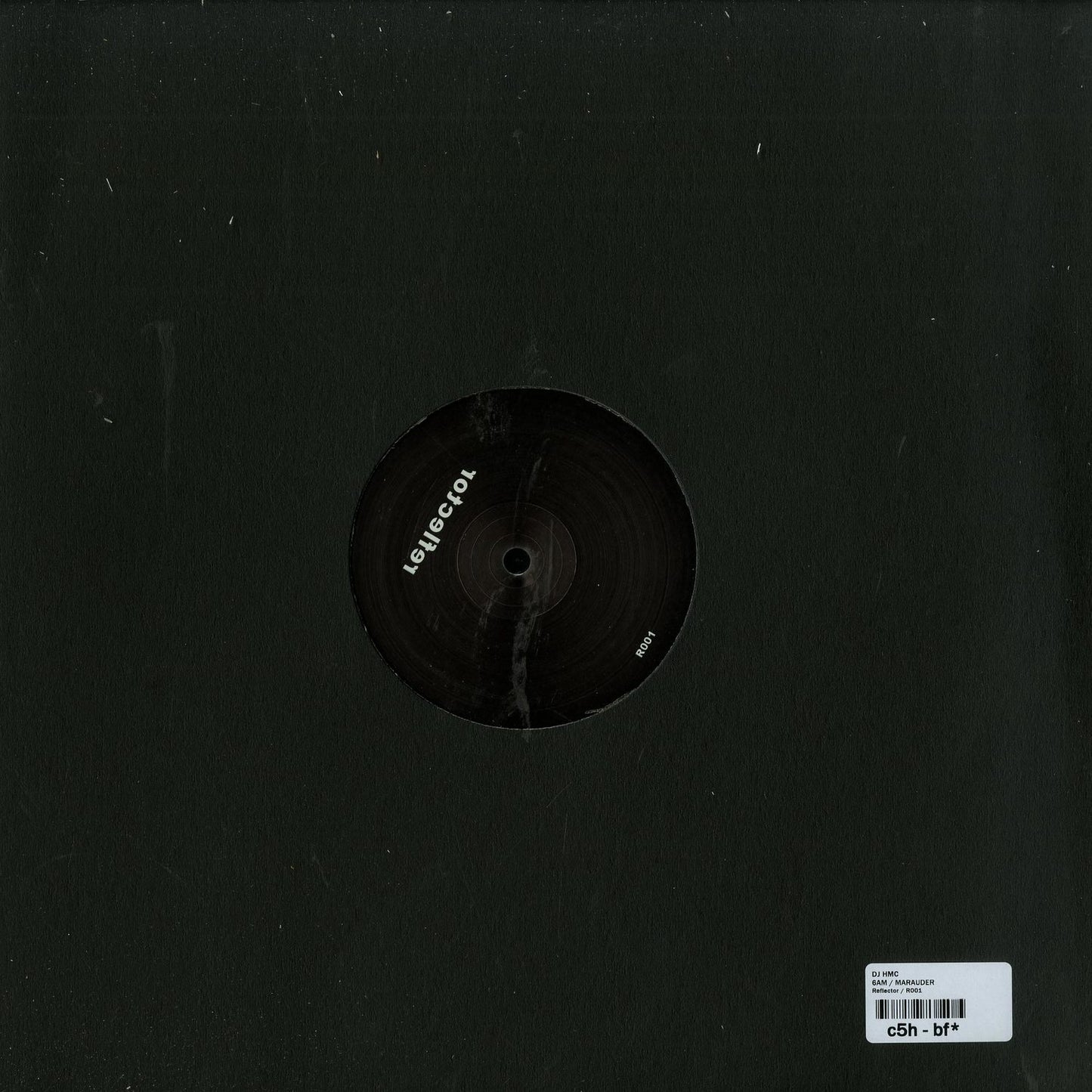 Back of Second Hand DJ HMC 6AM / MARAUDER vinyl record showing the album artwork and label details.