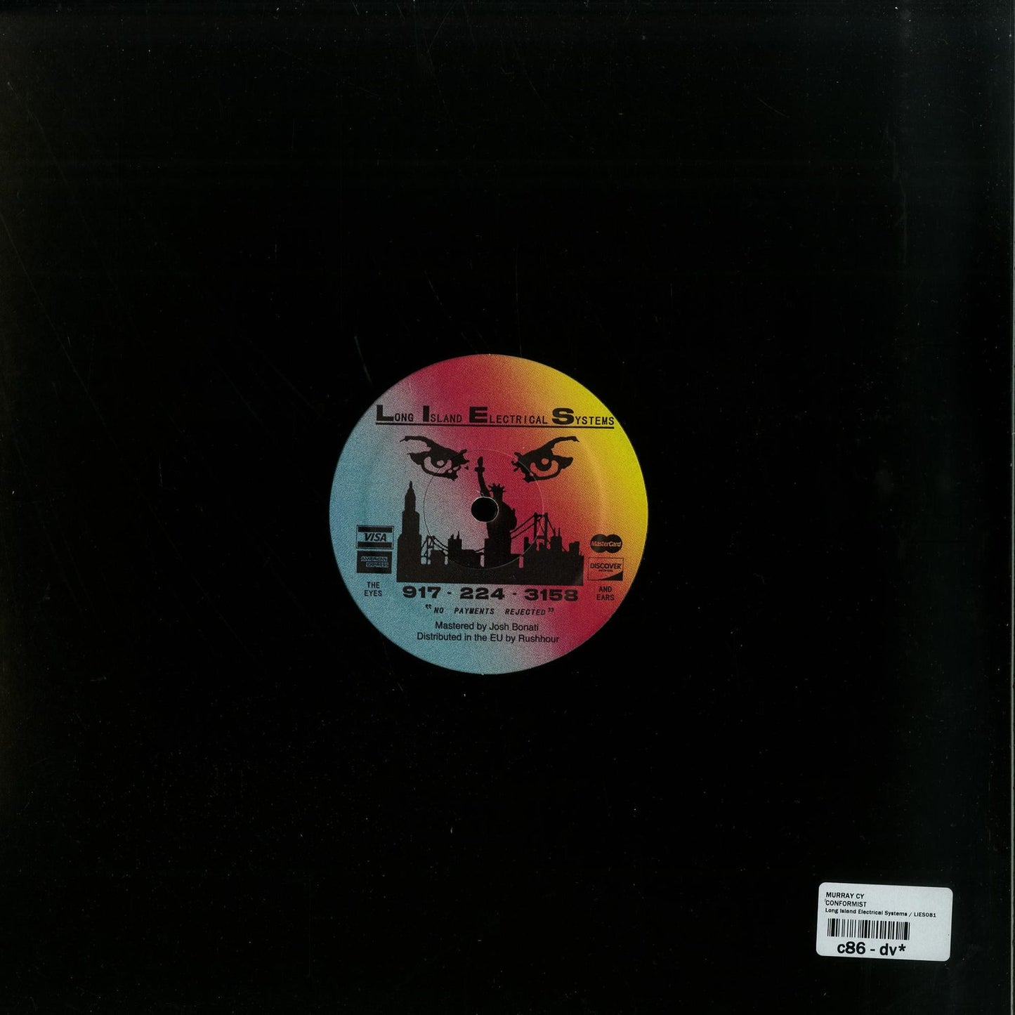 Second Hand Murray CY – Conformist vinyl record with black label and album artwork visible in the background.