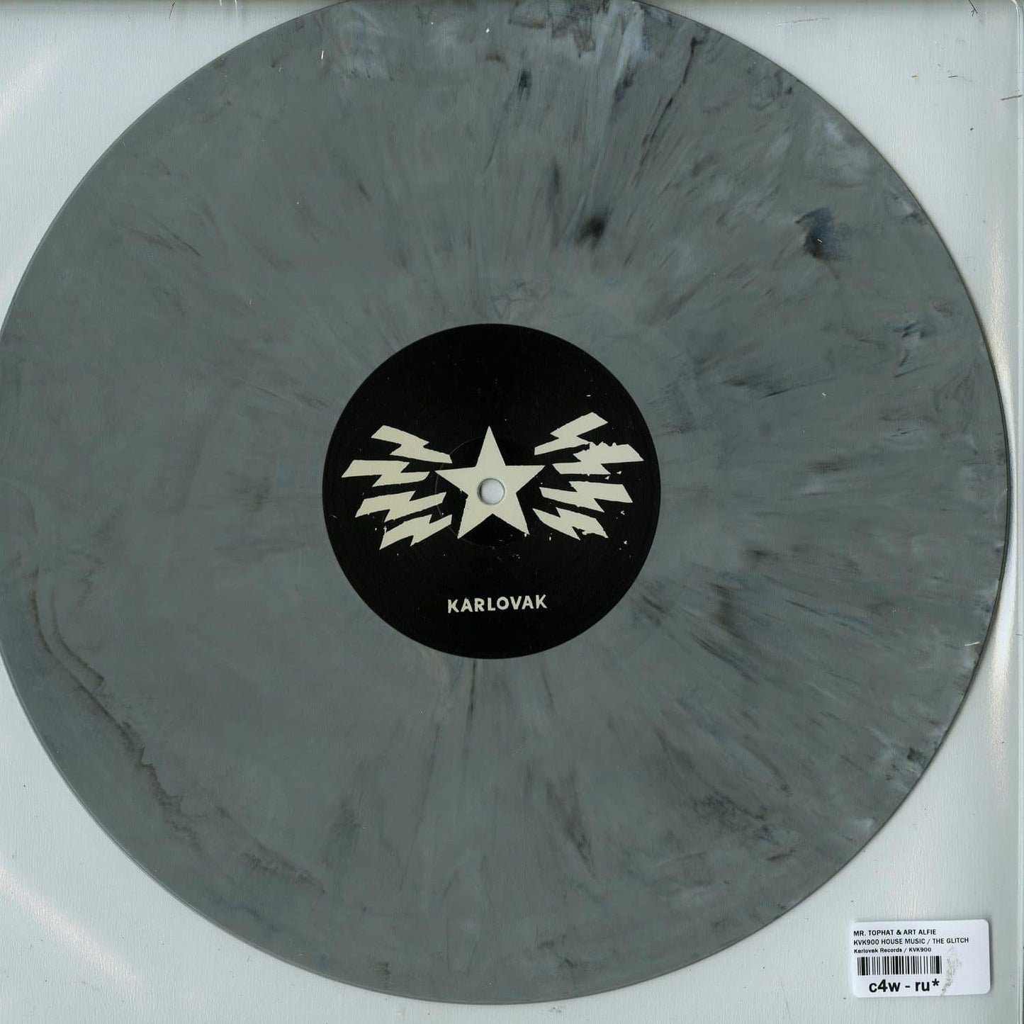 Second Hand vinyl record of MR. TOPHAT & ART ALFIE – KVK900, showing the back cover with artwork and track details.