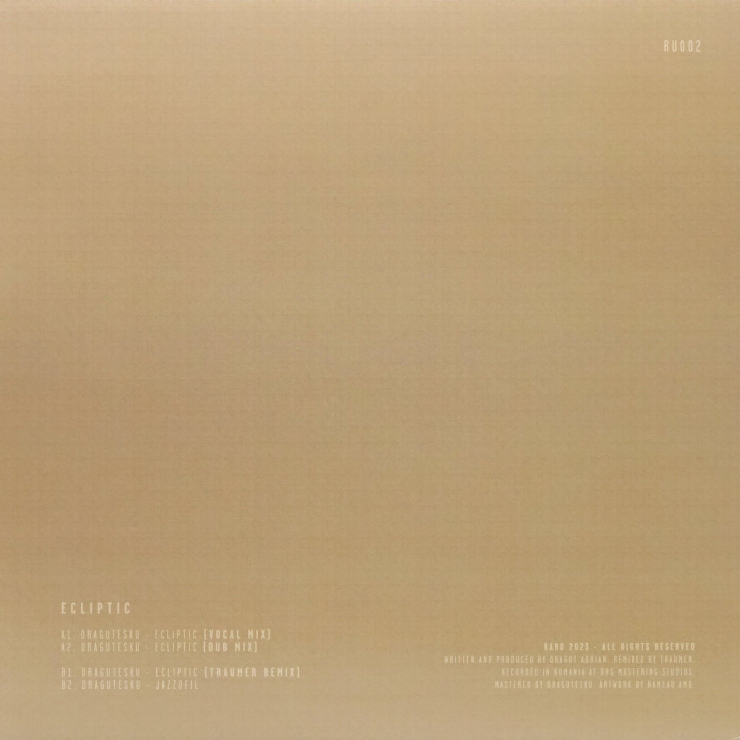 DRAGUTESKU – ECLIPTIC