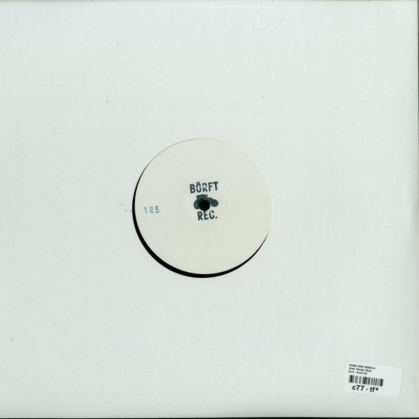 Second Hand KORD / NEBULA Pine Twigs Trax vinyl record with album cover featuring abstract artwork and natural pine twig imagery.