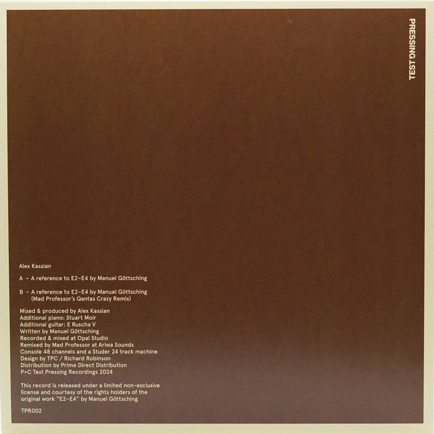 ALEX KASSIAN – E2–E4 (WITH MAD PROFESSOR REMIX)