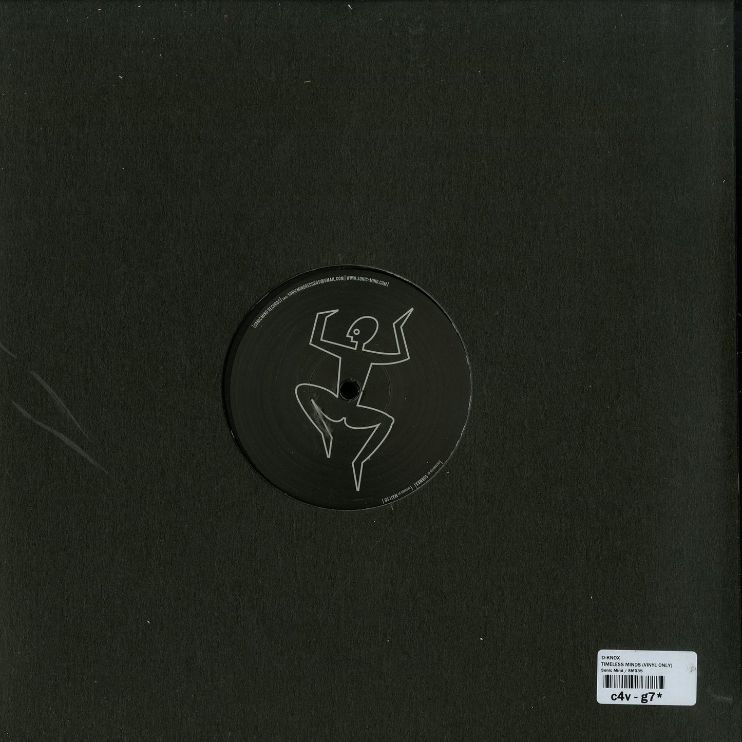 Vintage vinyl record titled "Timeless Minds" by Rennie Foster, Josh Garret, Spiritman, with a dark back cover design.