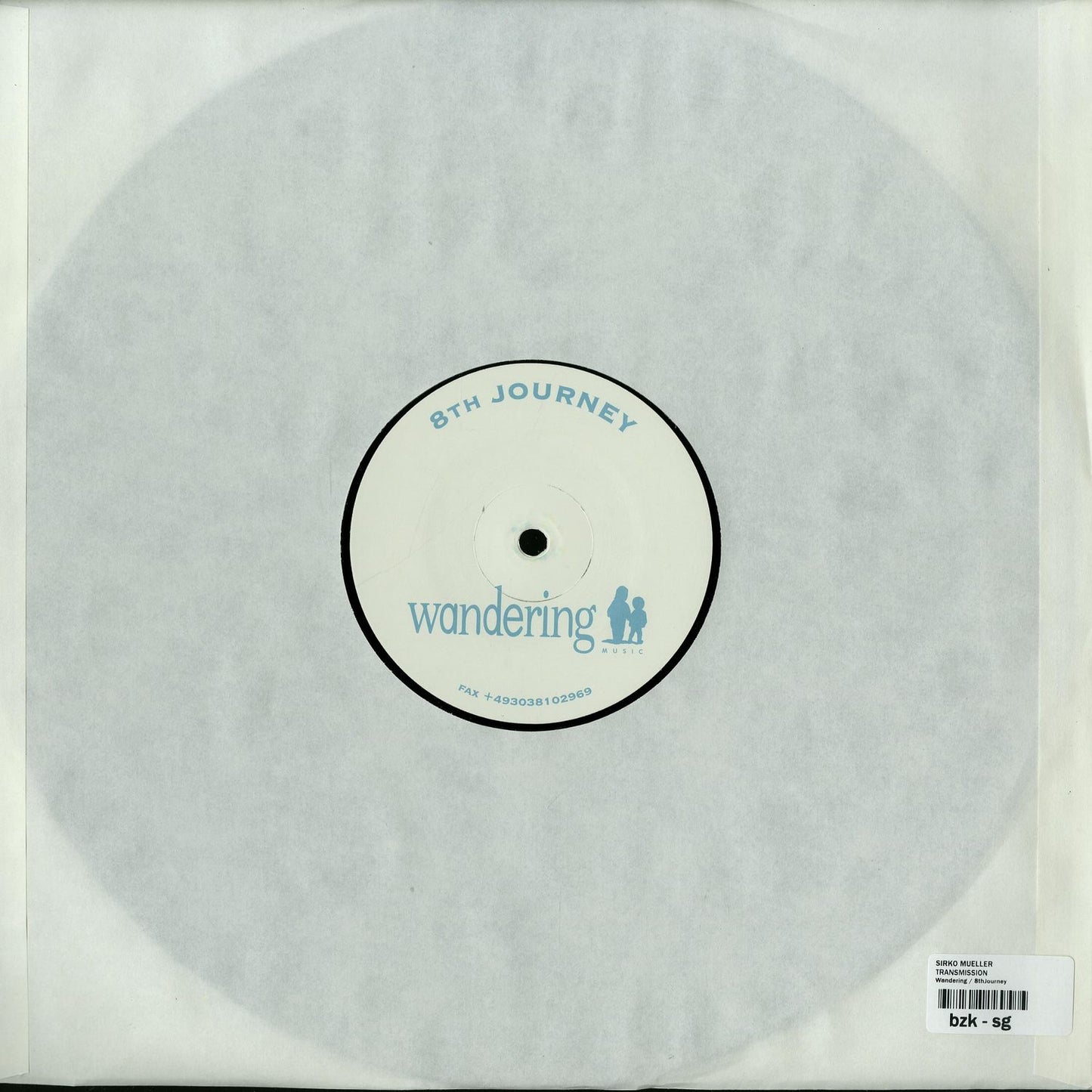 Second Hand vinyl record SIRKO MÜLLER – TRANSMISSION, showing the back cover with album artwork and track listing.
