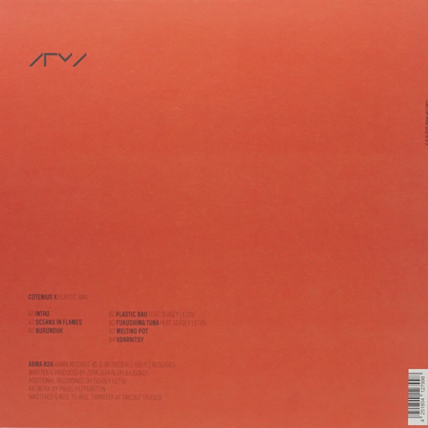 COTENIUS X – PLASTIC BAG