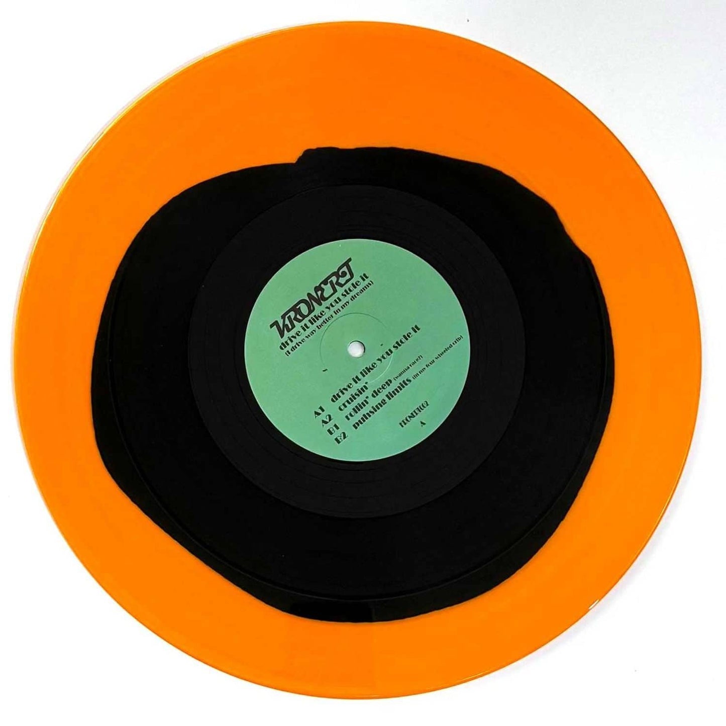 Decks KRONERT vinyl record titled "Drive It Like You Stole It" in colorful design, front cover image with vibrant artwork.