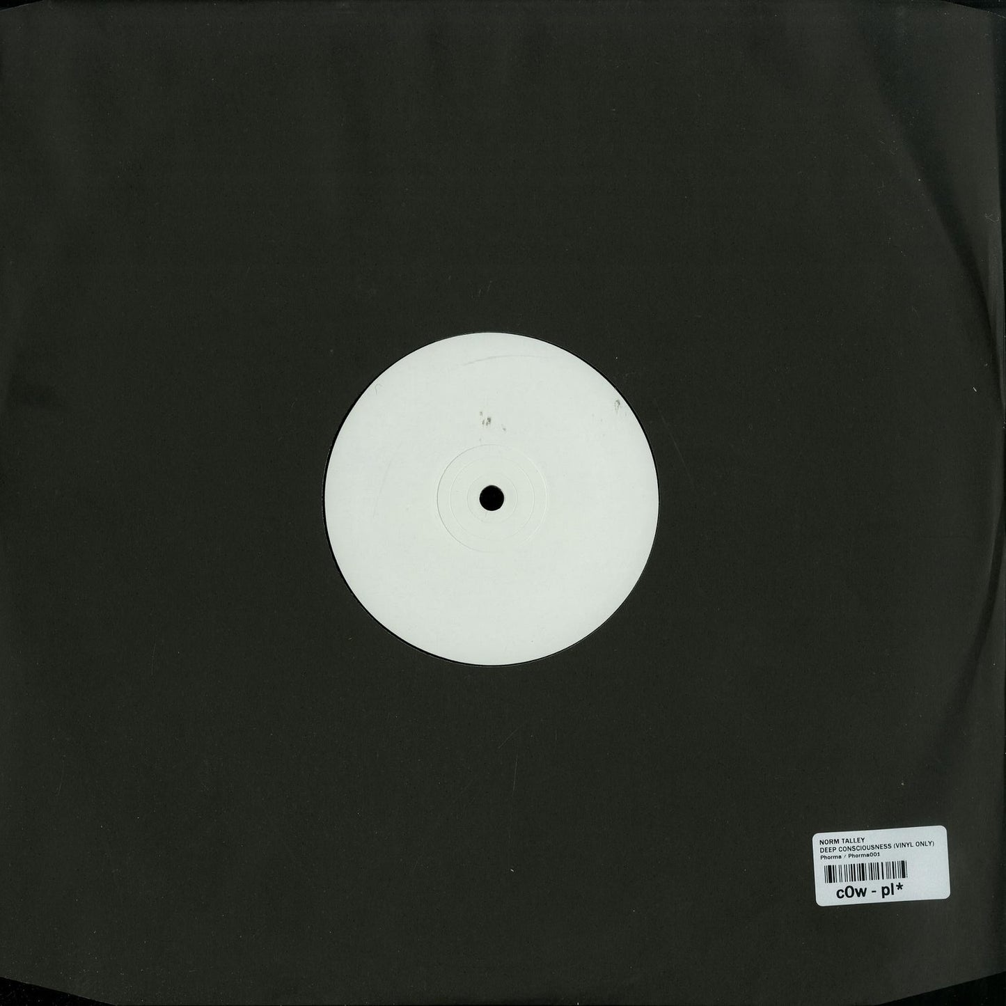 Back of Second Hand vinyl record NORM TALLEY – DEEP CONSCIOUSNESS with label and album details visible.