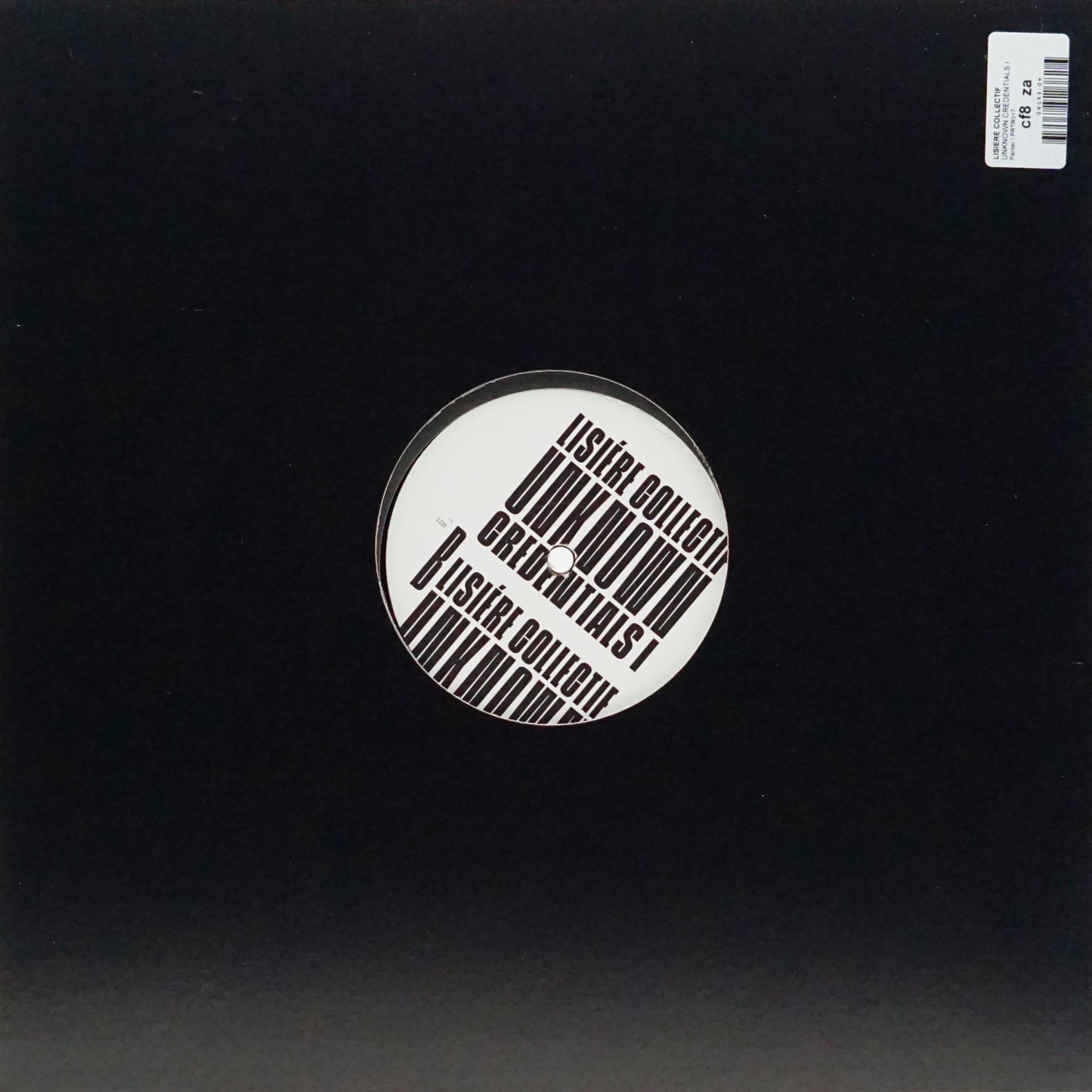 LISIERE COLLECTIF – UNKNOWN CREDENTIALS I