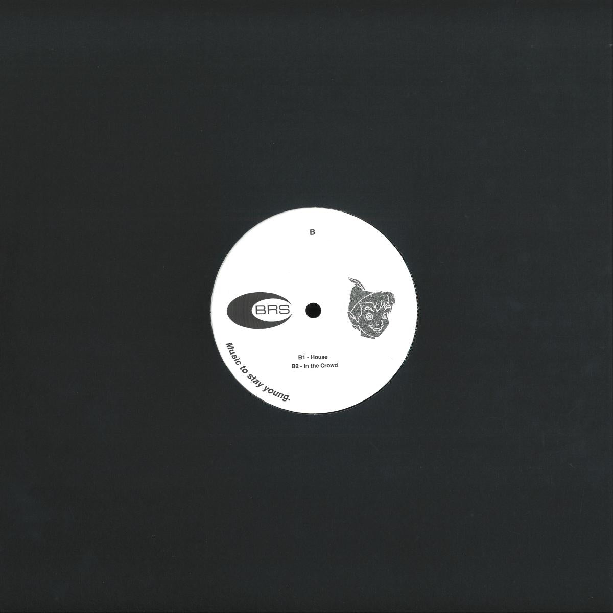 Vinyl Future BRS – PAN 003 vinyl record with colorful label, front view showing intricate design and classic record grooves.