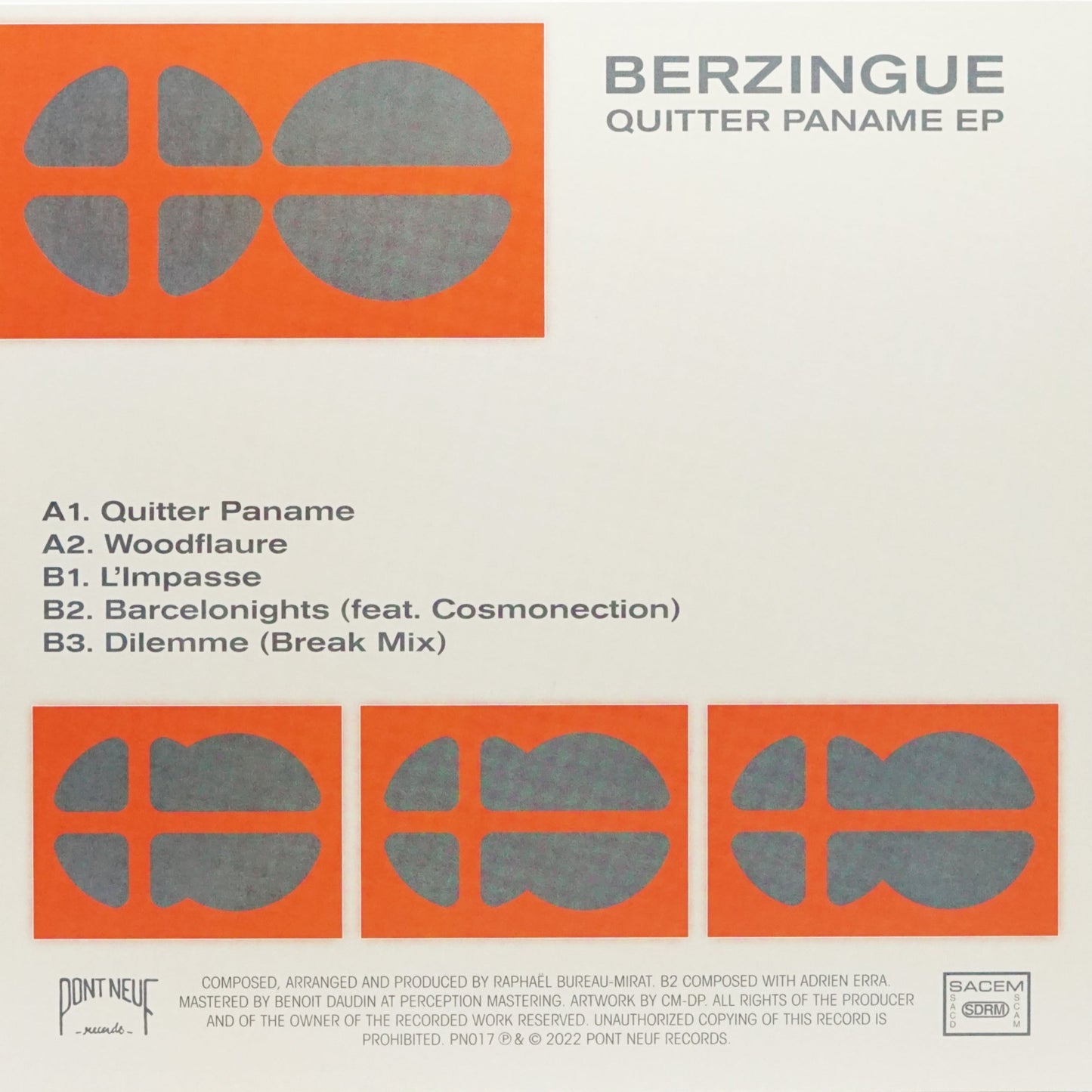 BERZINGUE – QUITTER PANAME