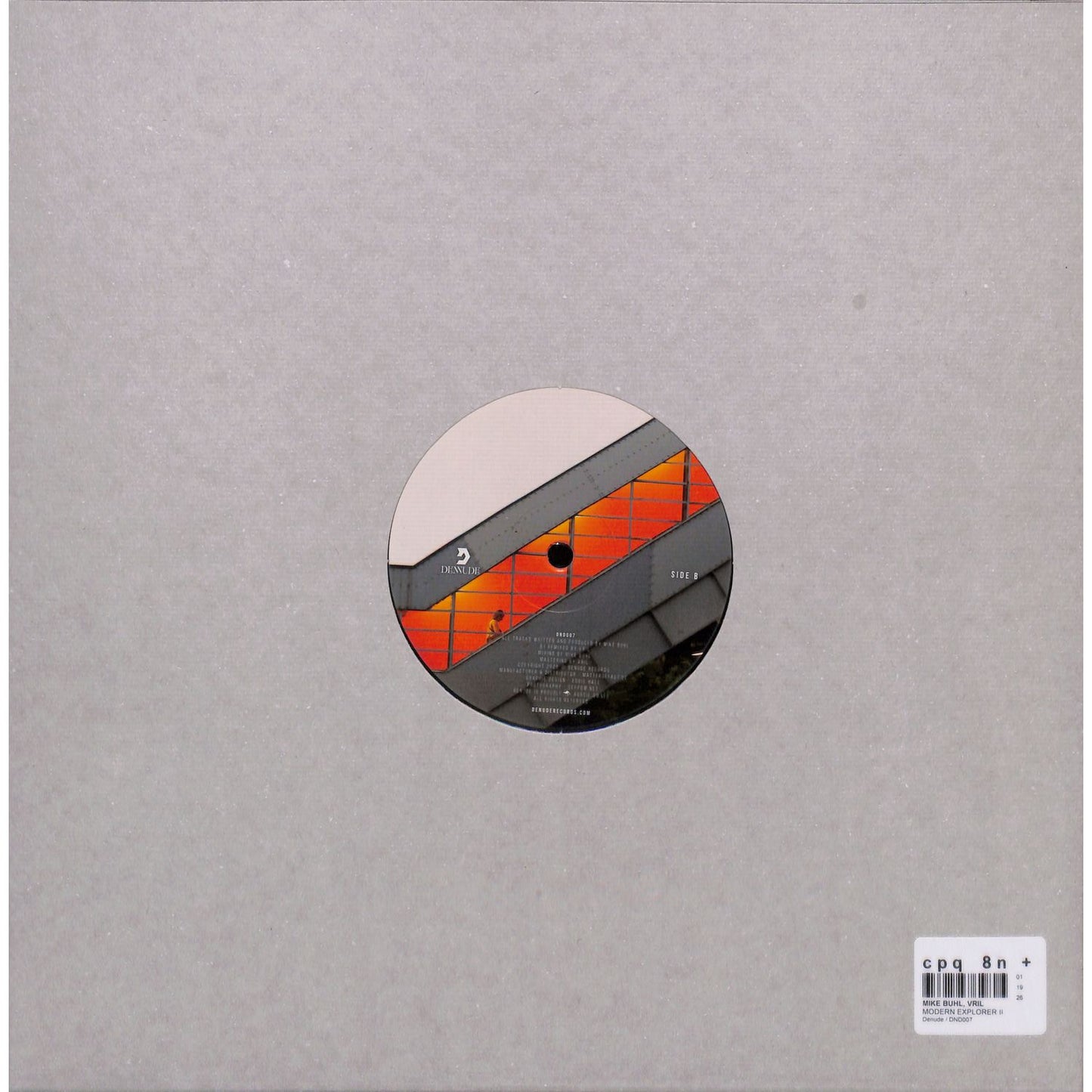 Decks Mike Buhl Vril – Modern Explorer II vinyl record with colorful abstract artwork on the back cover.
