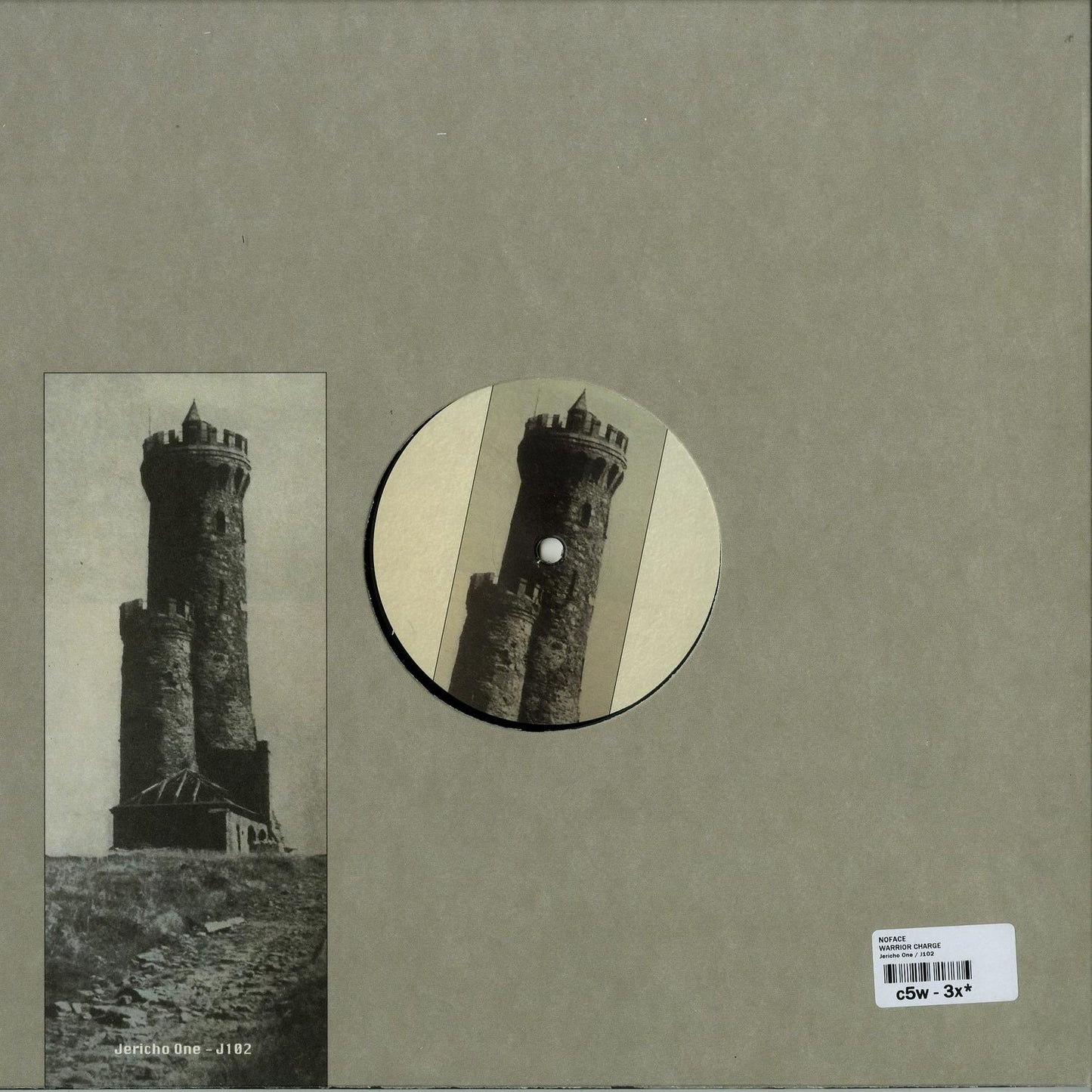 Second Hand NOFACE Warrior Charge vinyl record, showing the back cover with artwork and track details.