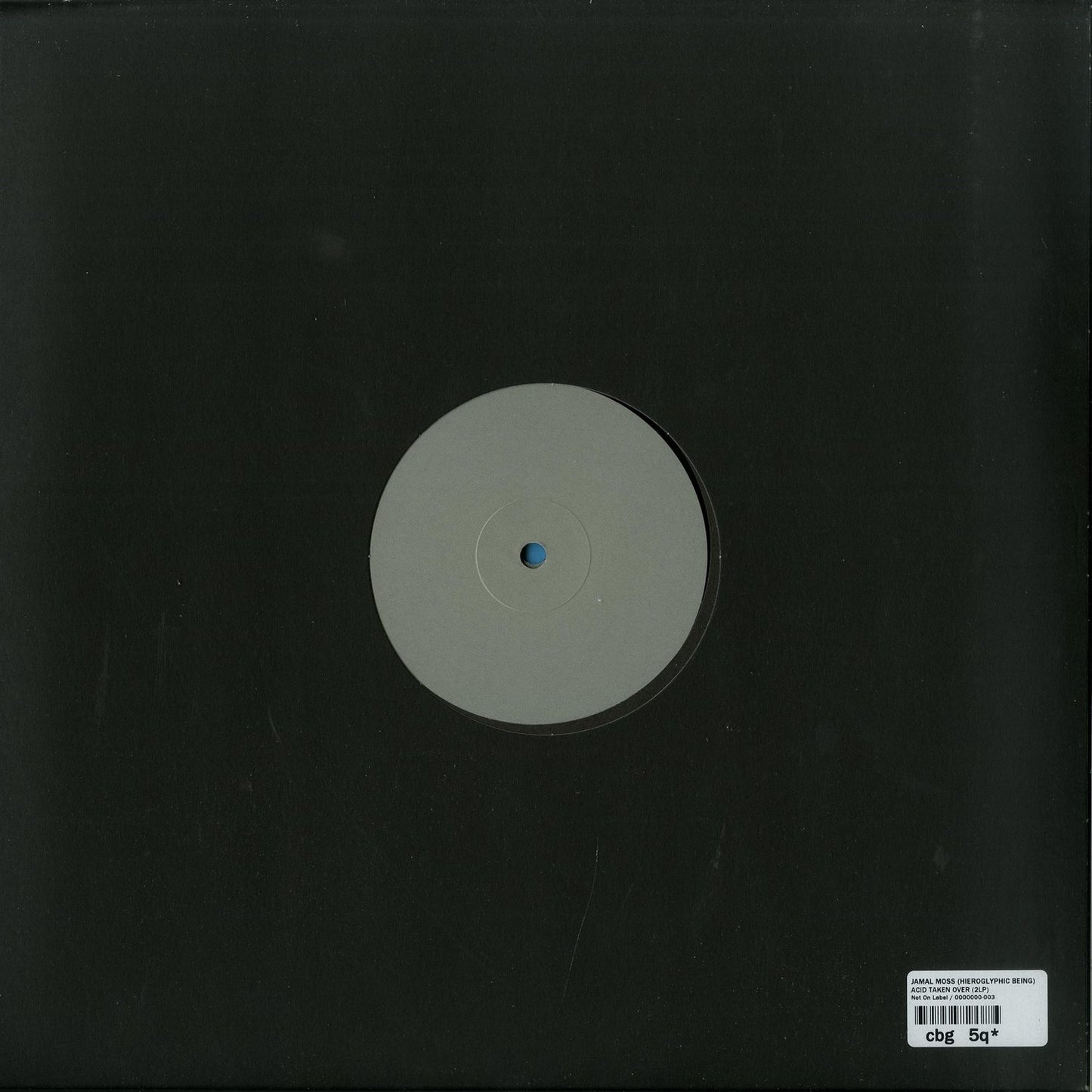 Jamal Moss Acid Taken Over vinyl record with abstract cover art, second-hand condition, featuring electronic music design.