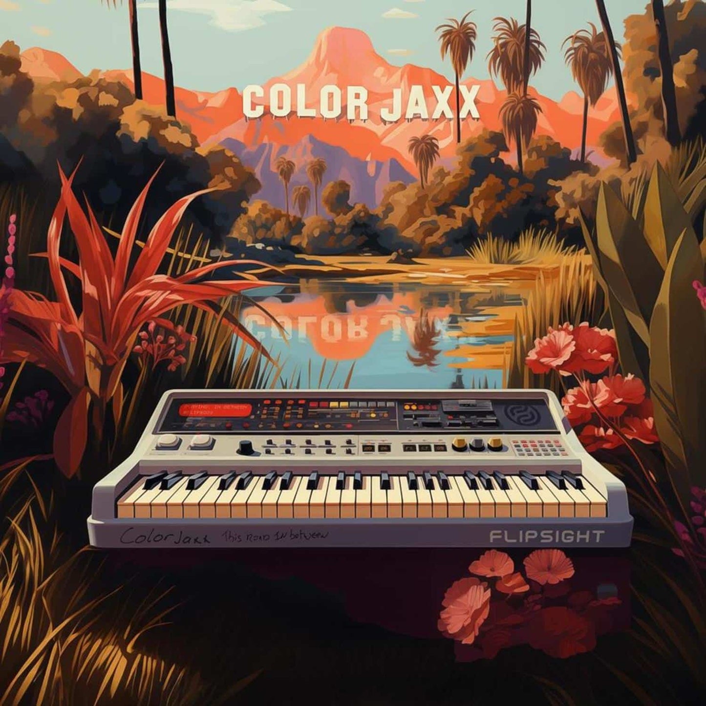 Triple Vision COLORJAXX – IN BETWEEN vinyl record with colorful abstract artwork on the front cover.