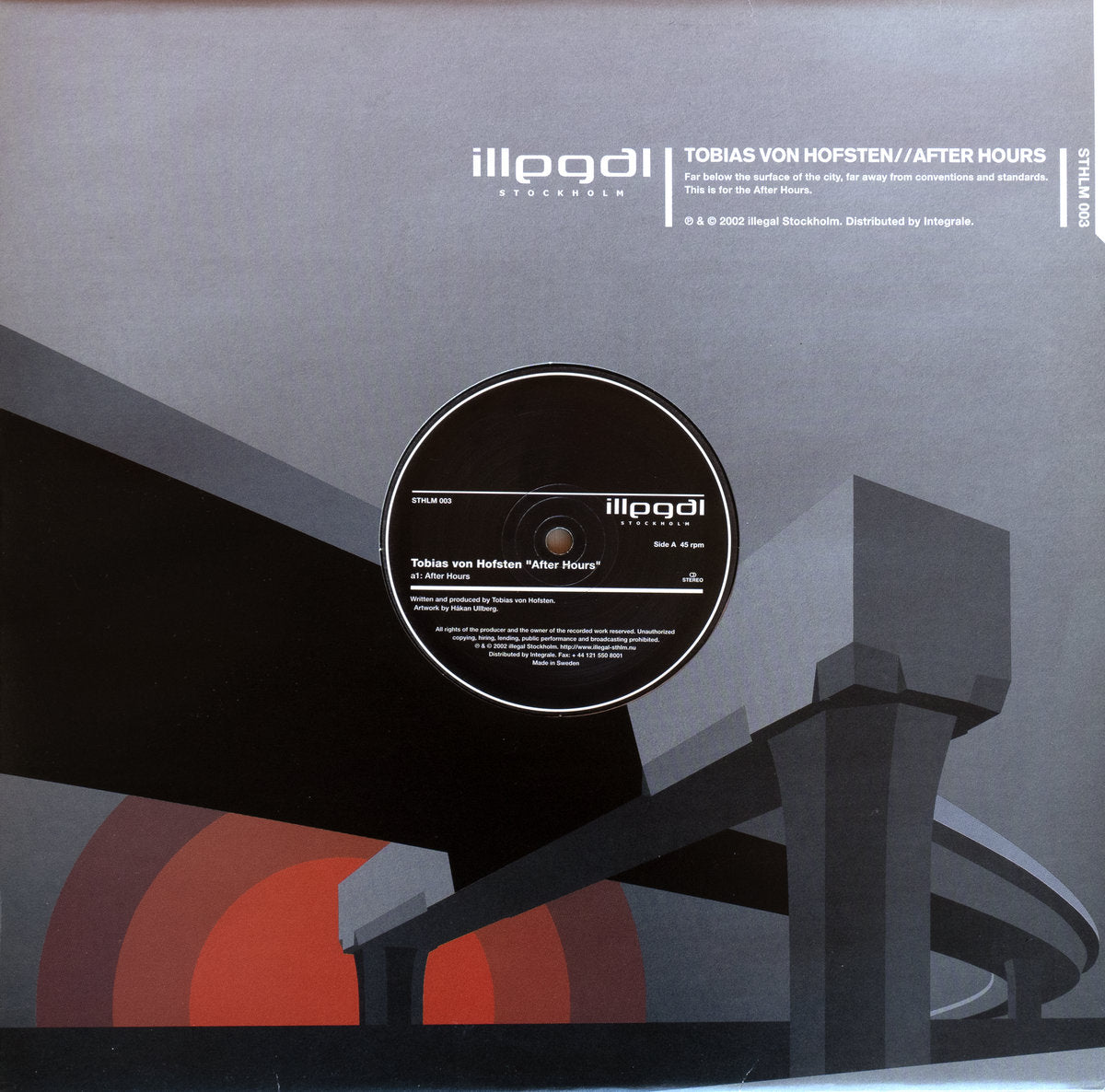 Second Hand vinyl record of Tobias von Hofsten's Pär Grindvik – After Hours, featuring album cover art with abstract design.