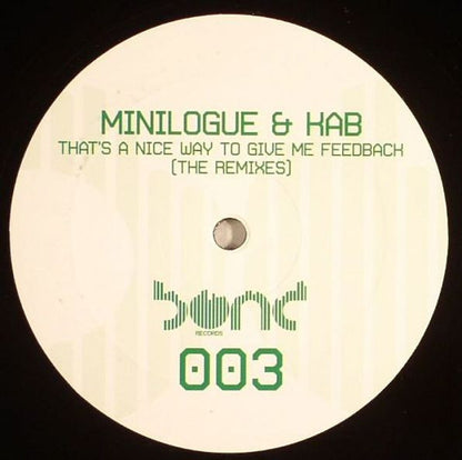 MINILOGUE & KAB – THAT’S A NICE WAY TO GIVE ME FEEDBACK (THE REMIXES)