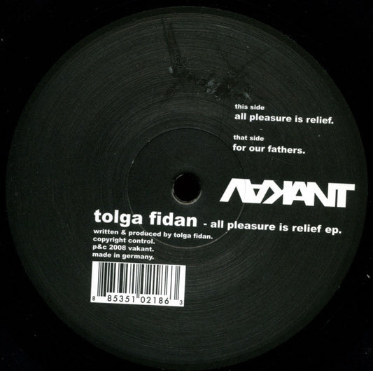 TOLGA FIDAN – ALL PLEASURE IS RELIEF EP