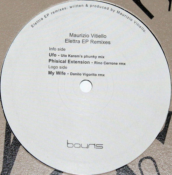 MAURIZIO VITIELLO – ELETTRA EP REMIXES