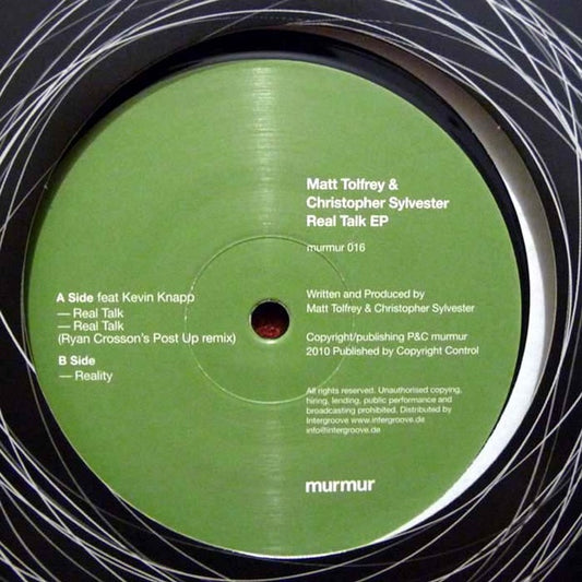 MATT TOLFREY & CHRIS SYLVESTER – REAL TALK EP
