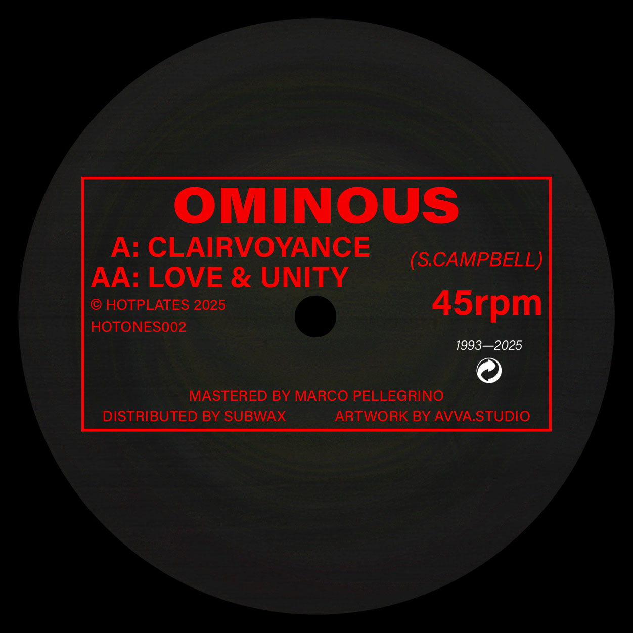 OMINOUS – CLAIRVOYANCE / LOVE & UNITY (REISSUE)