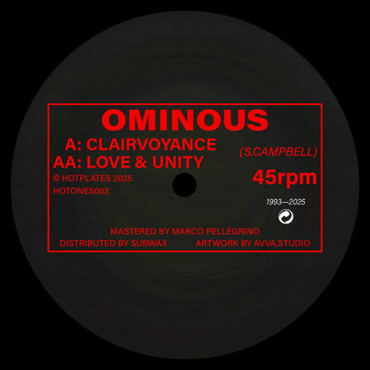 OMINOUS – CLAIRVOYANCE / LOVE & UNITY (REISSUE)