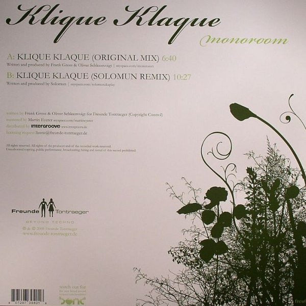 MONOROOM – KLIQUE KLAQUE