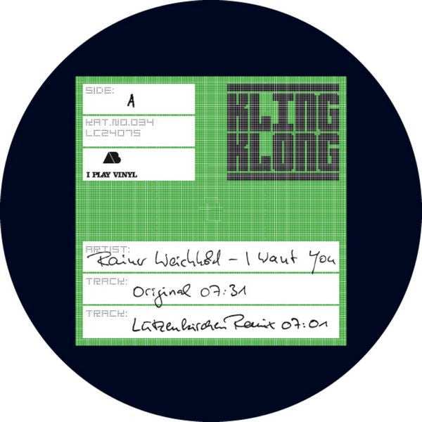 RAINER WEICHHOLD – I WANT YOU