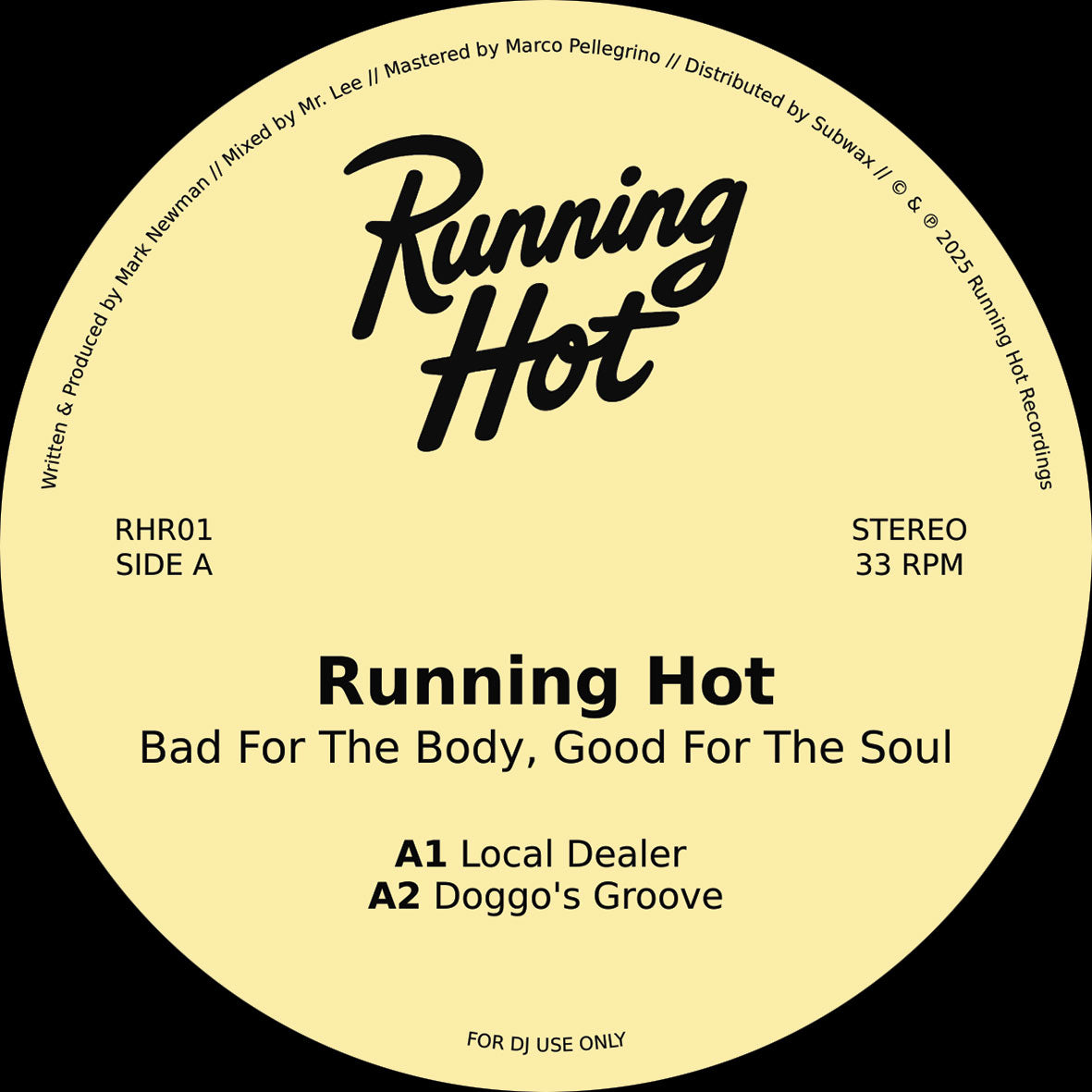 RUNNING HOT – BAD FOR THE BODY, GOOD FOR THE SOUL EP