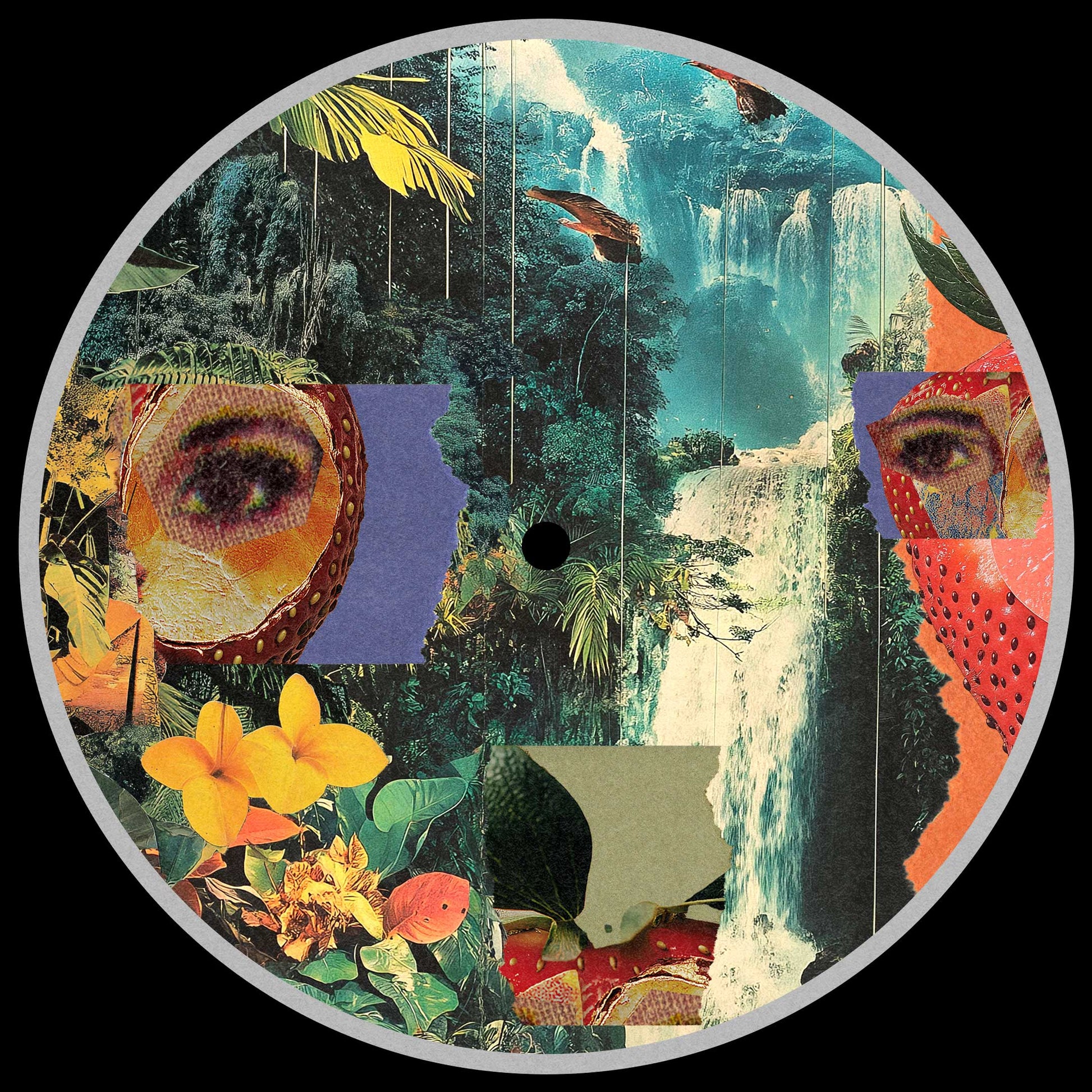 Vinyl record titled "Retracing the Steps" by WILBA, released by Subwax Distribution, shown with colorful album cover art.