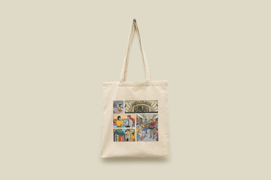 Chippy Chasers Tote 27 featuring a colorful design and sturdy handles, ideal for everyday use or shopping.