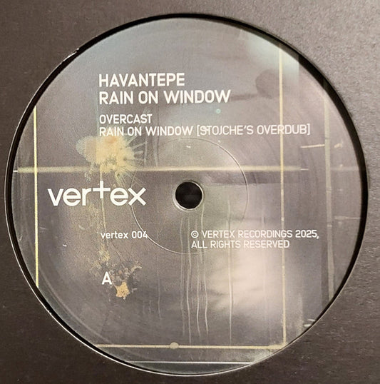 Decks HAVANTEPE Rain on Window vinyl record album cover featuring abstract rain and window imagery in muted tones.