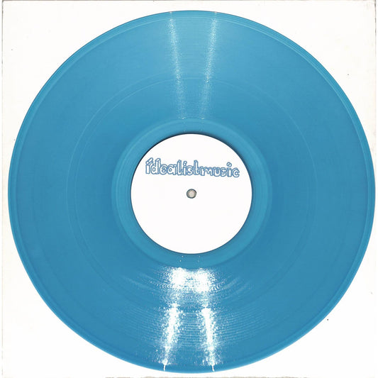 Decks IDEALIST vinyl record titled 179 Metres Below, featuring colorful abstract album cover art on the front.