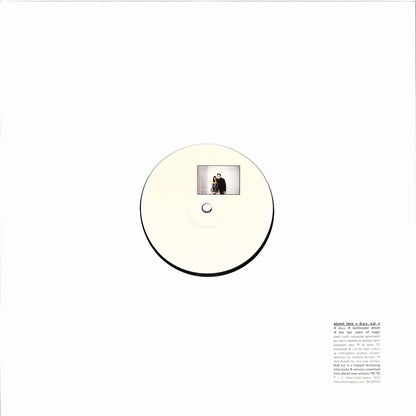 Back cover of Planet Love D.O.C. vinyl record featuring artwork and track listing on a black background.