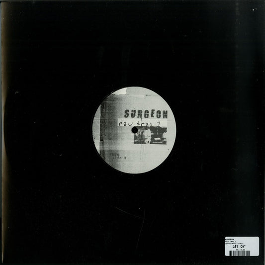 Second Hand SURGEON RAW TRAX 1 vinyl record showing the album cover with abstract artwork and bold text.