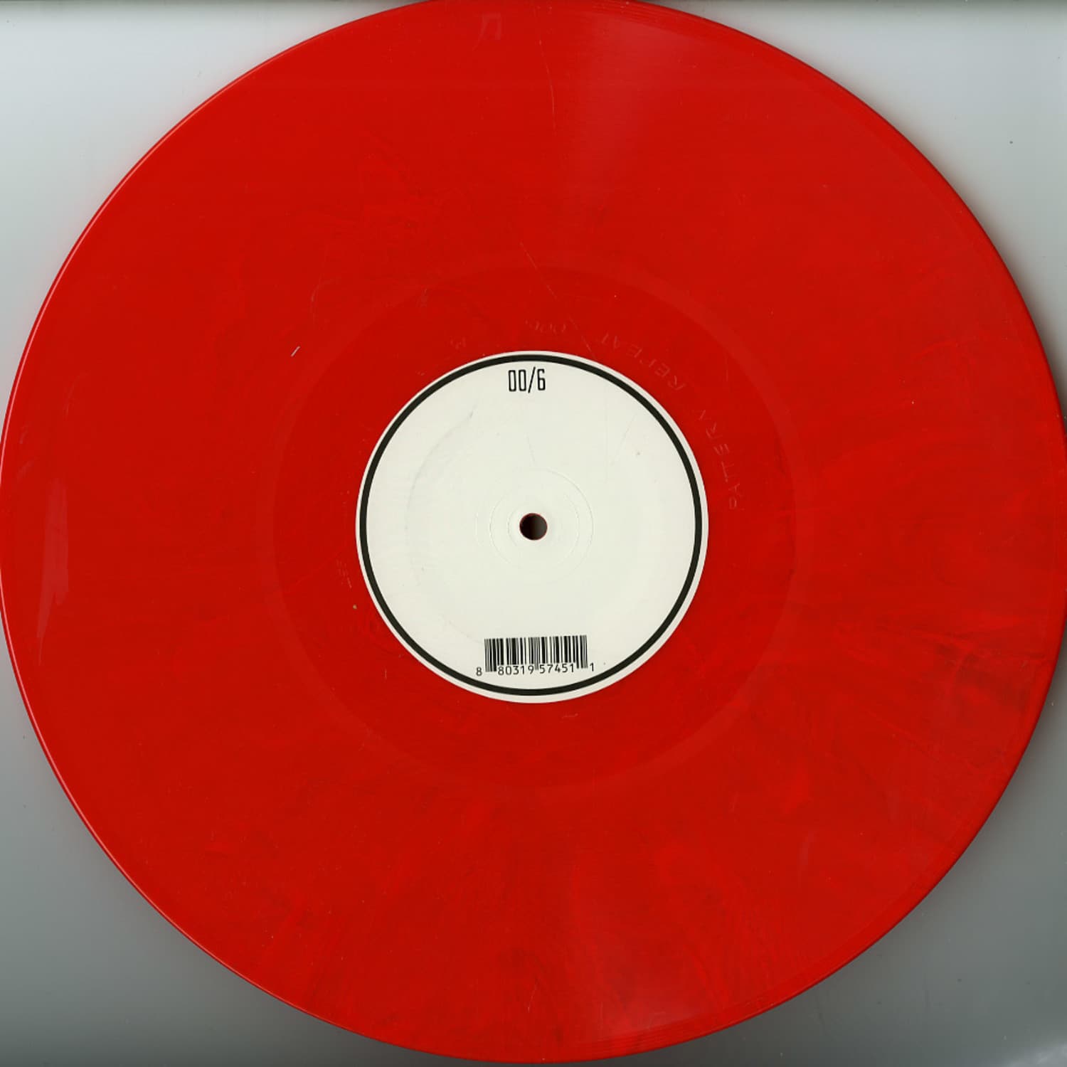 Second Hand vinyl record with a pattern repeat design, showing the back cover with abstract artwork and textured surface.