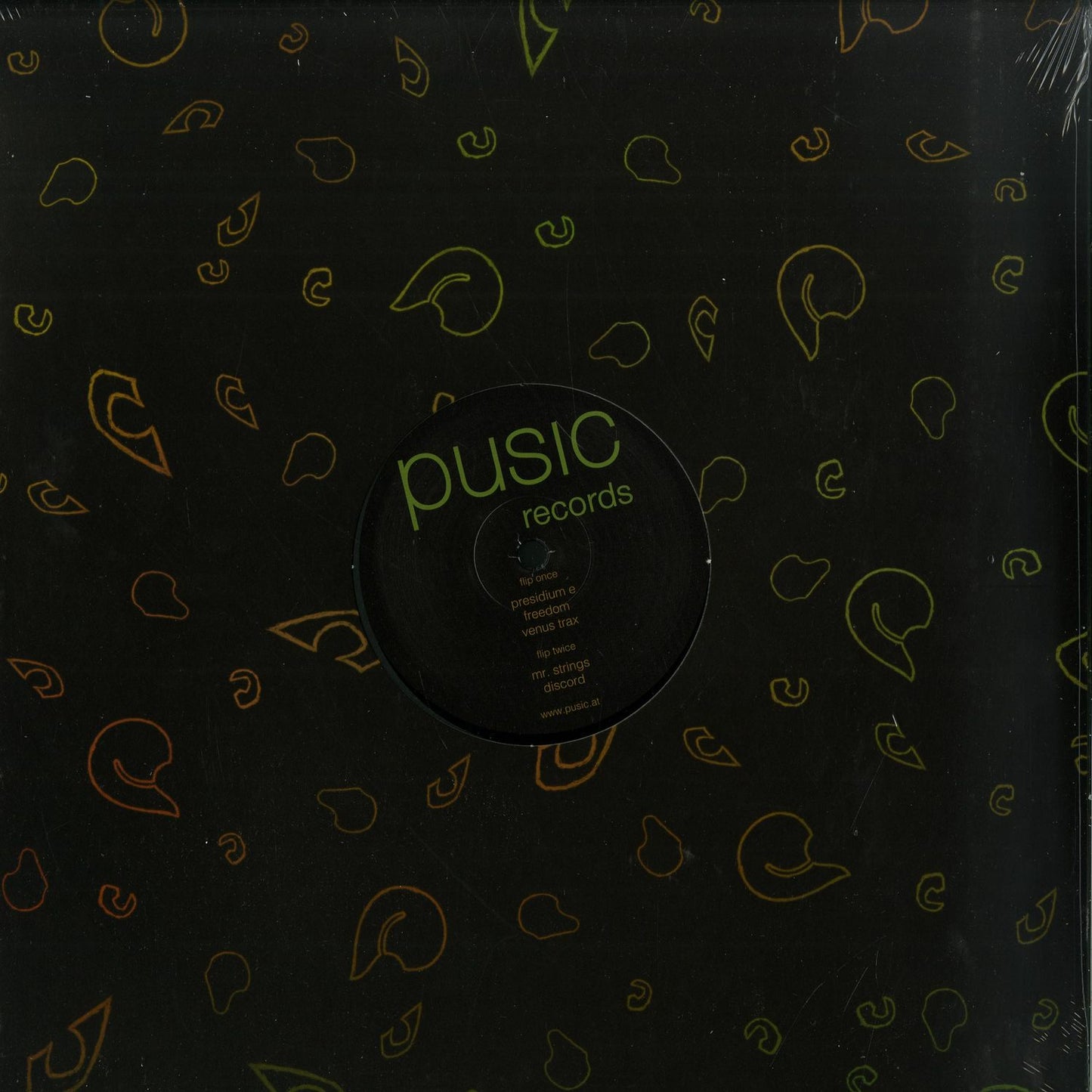 Decks Marcel Lune vinyl record from the Pusic Records EP, showing the back cover with artwork and track listing.