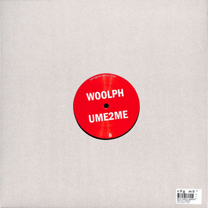 Close-up of Back 2 Earth / Woolph vinyl record titled Warp One by DBH, featuring colorful abstract artwork on the cover.