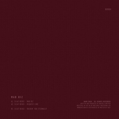 Decks SILAT BEKSI – MAD RIZ vinyl record with colorful album artwork and back cover design.