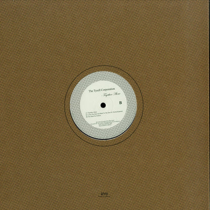 Second Hand vinyl record of THE TYRELL CORPORATION – TOGETHER ALONE, showing the back cover with artwork and track details.