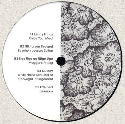 Back cover of KONTRAPUNKT 03 vinyl record by various artists, showing abstract artwork and track information.