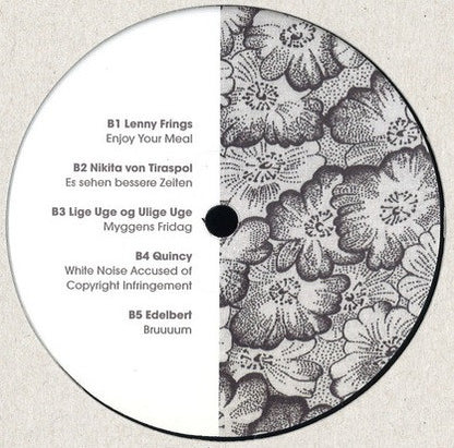 Back cover of KONTRAPUNKT 03 vinyl record by various artists, showing abstract artwork and track information.