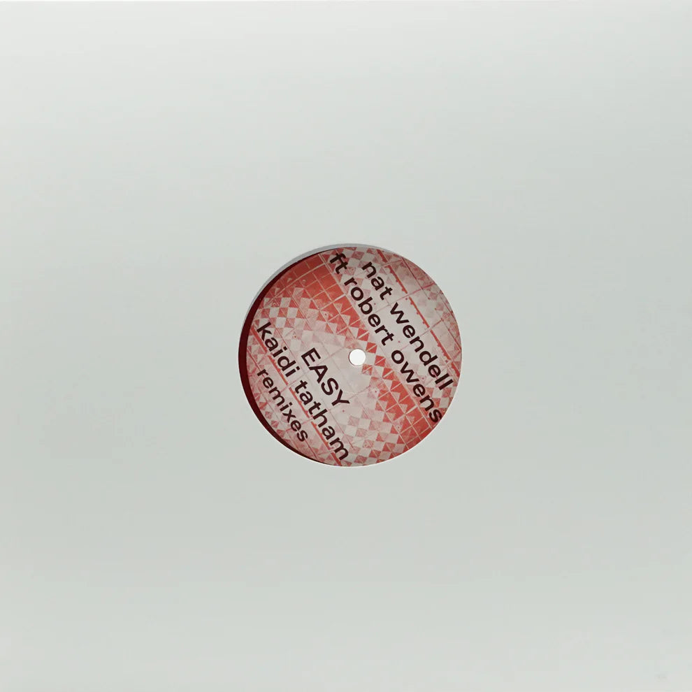 Decks vinyl record of NAT WENDELL FT. ROBERT OWENS – EASY in colored vinyl, showing the record's vibrant design and label.