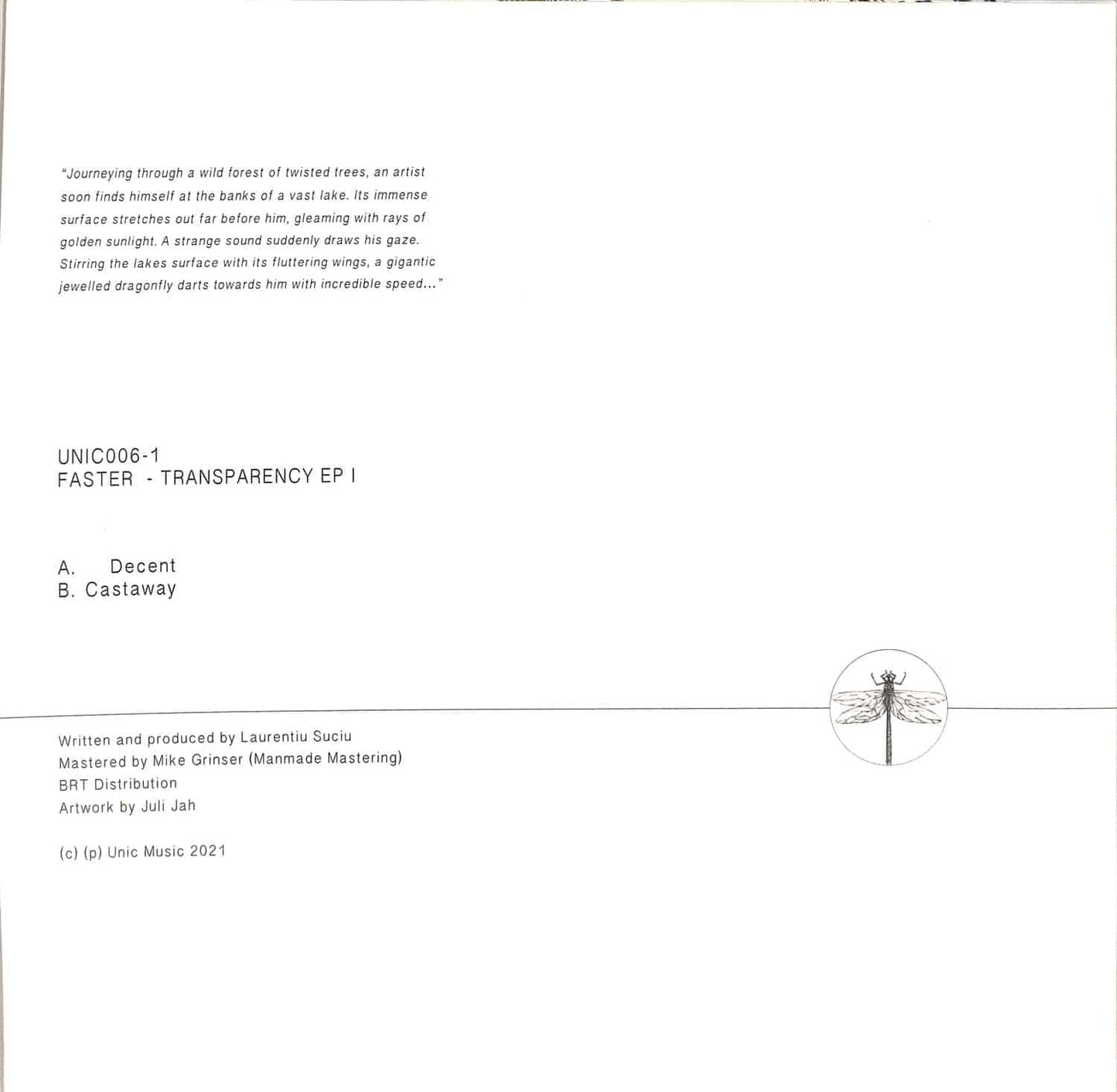 FASTER – TRANSPARENCY EP (PART I)
