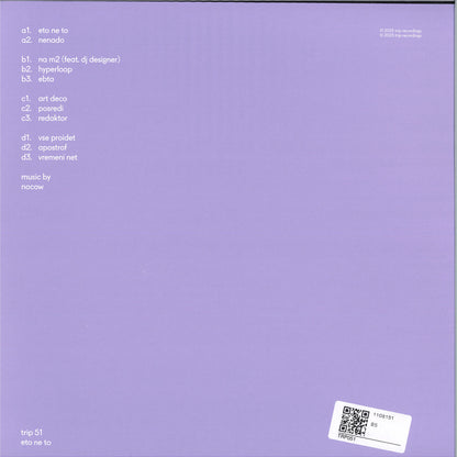 Triple Vision NOCOW – ETO NE TO vinyl record with colorful abstract album cover art.