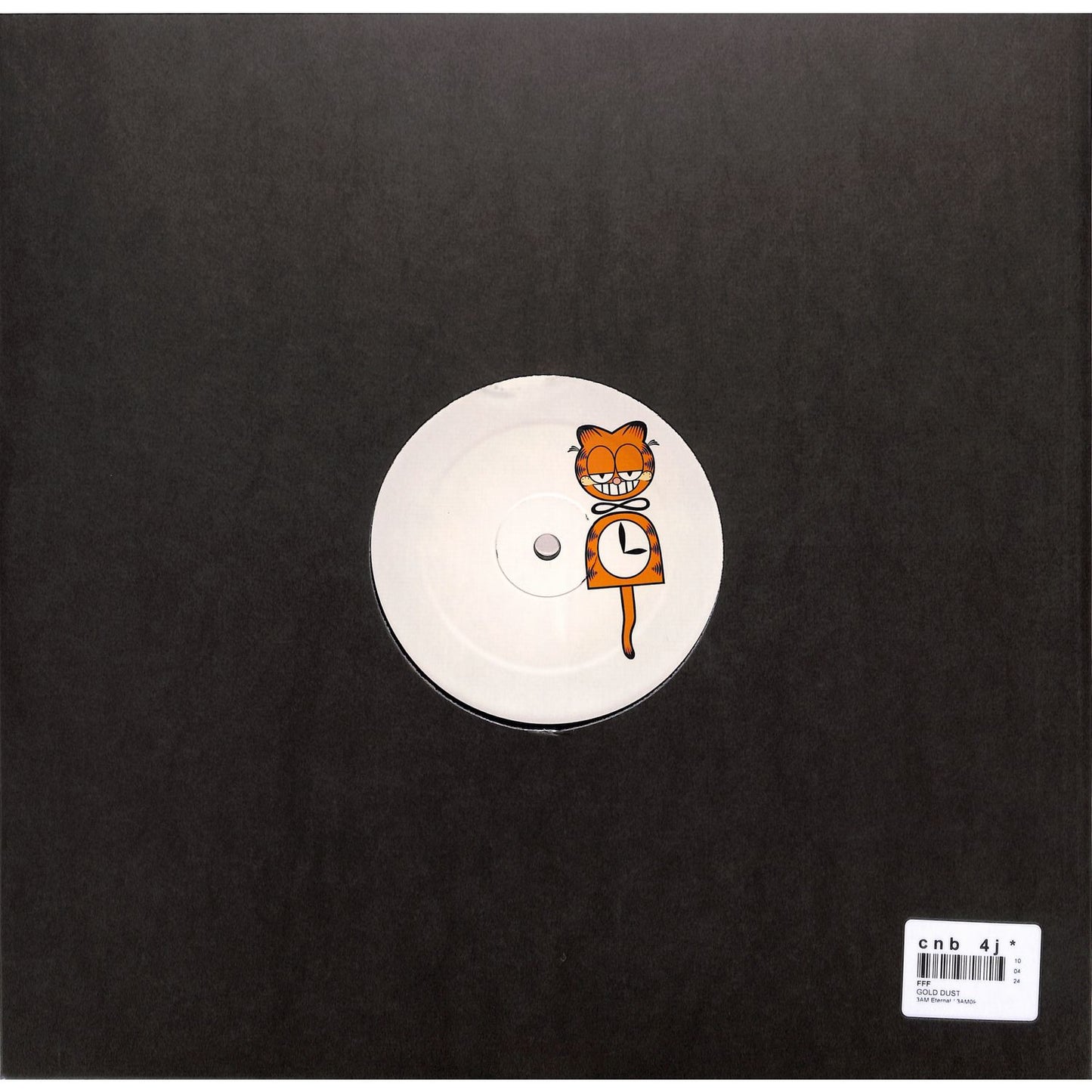 Triple Vision FFF – Gold Dust vinyl record with gold-colored label and retro design on the back side.