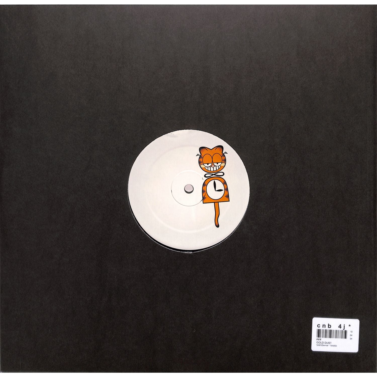Triple Vision FFF – Gold Dust vinyl record with gold-colored label and retro design on the back side.